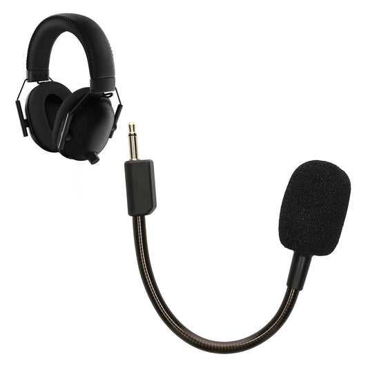 kwmobile Ersatz Kopfhörer Mikrofon kompatibel mit Razer Blackshark V2 / V2 Pro / V2 SE Headset - Gaming Headphones Mikrofon mit 3,5 mm Klinkenstecker - Schwarz Schwarz  