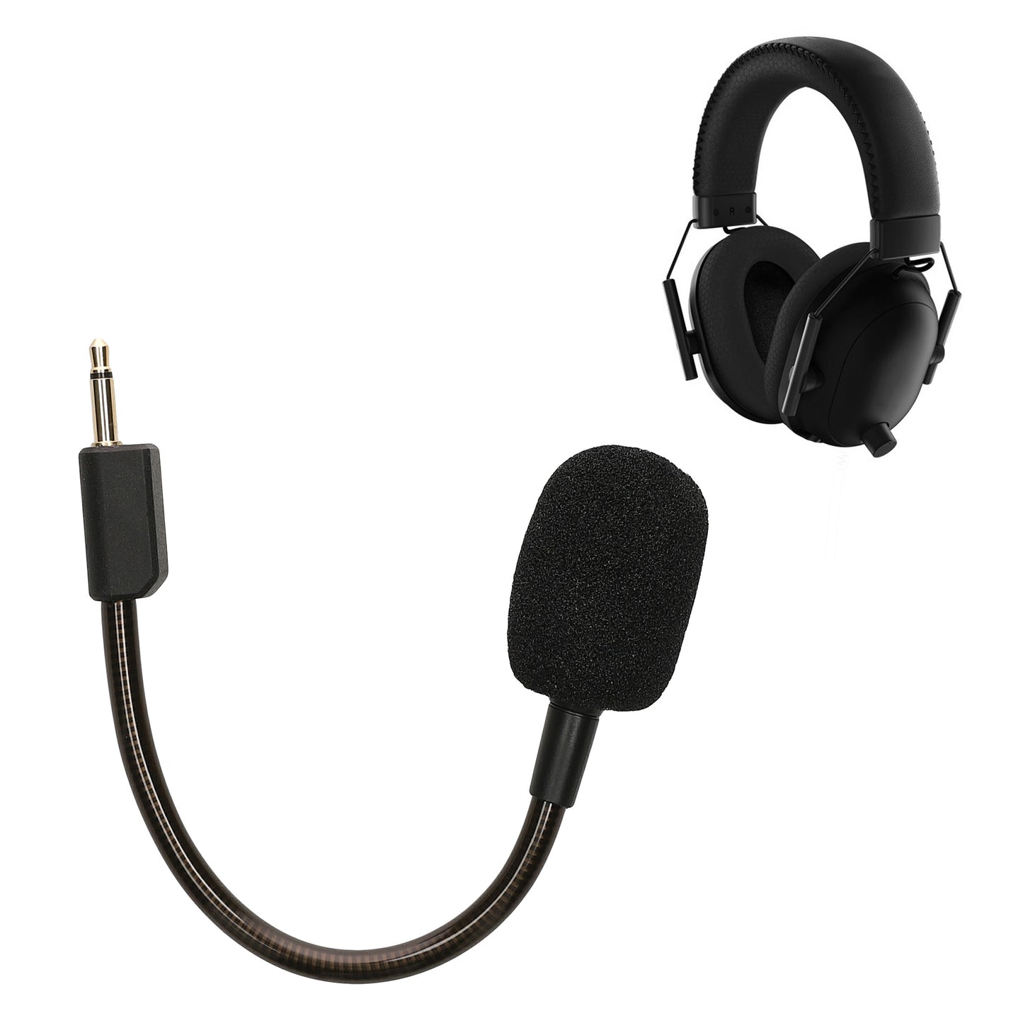 kwmobile Ersatz Kopfhörer Mikrofon kompatibel mit Razer Blackshark V2 / V2 Pro / V2 SE Headset - Gaming Headphones Mikrofon mit 3,5 mm Klinkenstecker