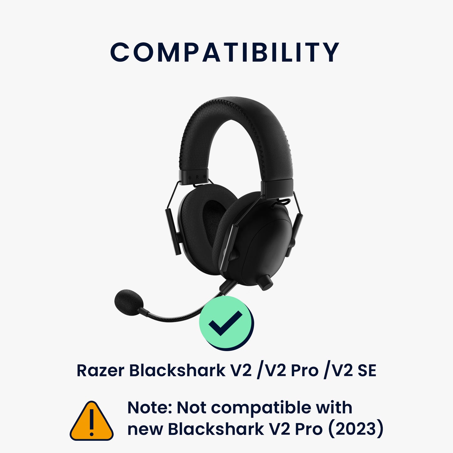 kwmobile Ersatz Kopfhörer Mikrofon kompatibel mit Razer Blackshark V2 / V2 Pro / V2 SE Headset - Gaming Headphones Mikrofon mit 3,5 mm Klinkenstecker