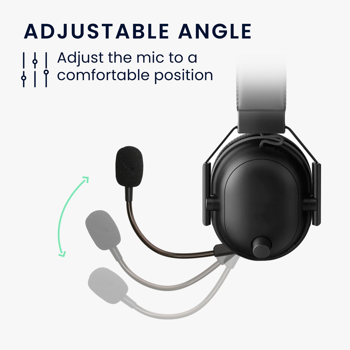 kwmobile Ersatz Kopfhörer Mikrofon kompatibel mit Razer Blackshark V2 / V2 Pro / V2 SE Headset - Gaming Headphones Mikrofon mit 3,5 mm Klinkenstecker
