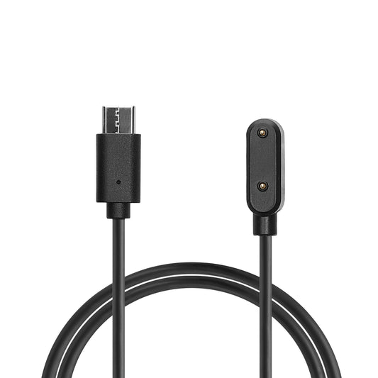 kwmobile USB C Ladekabel kompatibel mit Huawei Band 10 / Band 9 8 7 6 / Watch Fit 2 / Watch Fit 3 / Honor Band 10 9 8 7 6 - Kabel Charger - Smart Watch Typ C Ersatzkabel - Fitnesstracker Aufladekabel Schwarz  
