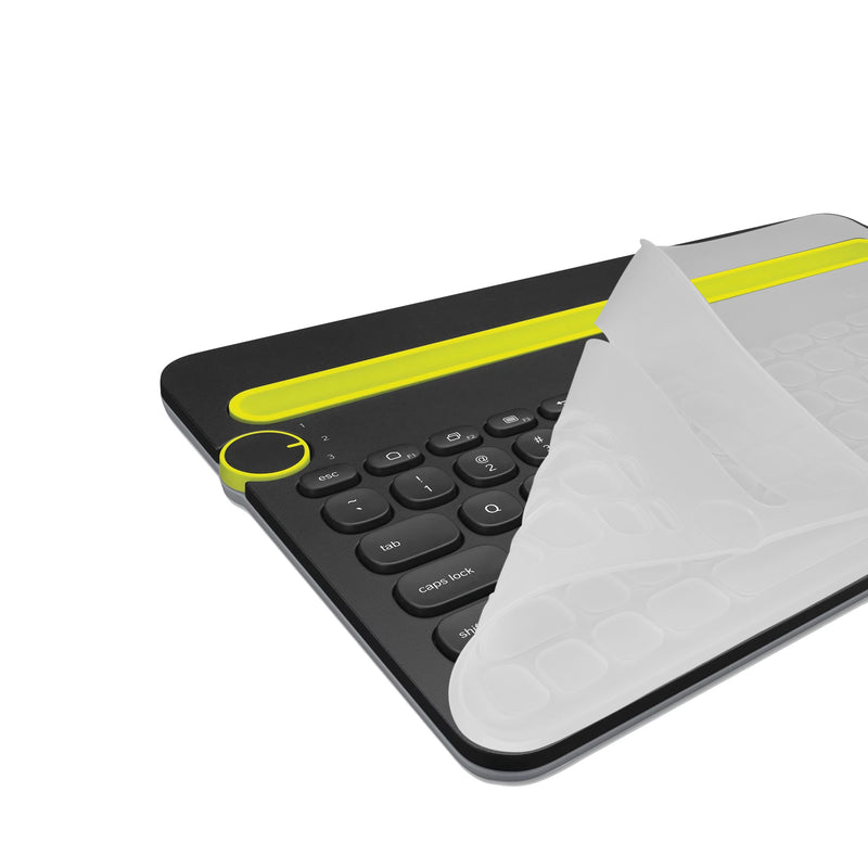 kwmobile Silikon Tastaturschutz für Logitech K480 - QWERTY US Keyboard Cover Abdeckung - Transparent Transparent  