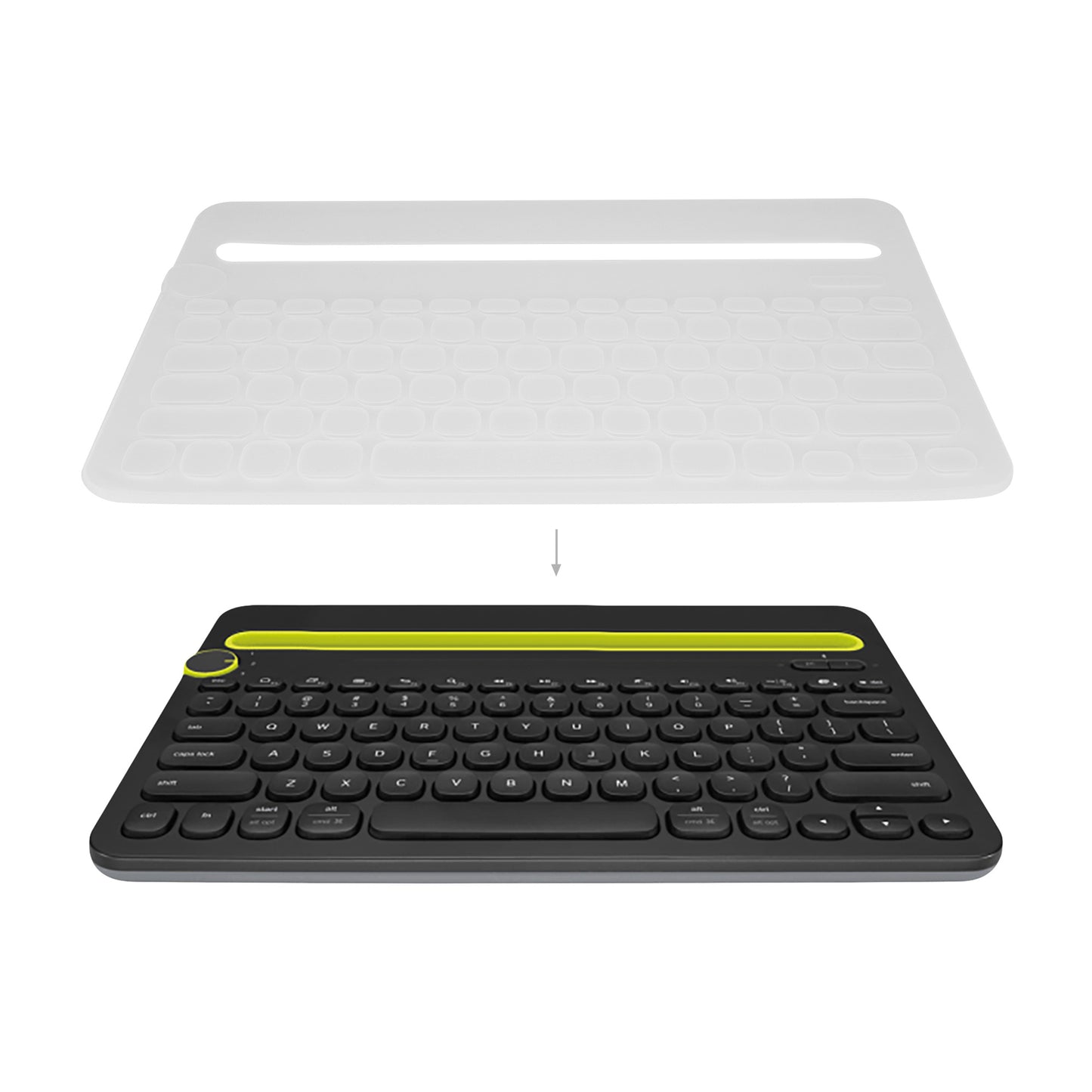 kwmobile Tastaturschutz für Logitech K480 - QWERTY US Keyboard Cover Abdeckung