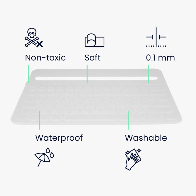 kwmobile Tastaturschutz für Logitech K480 - QWERTY US Keyboard Cover Abdeckung