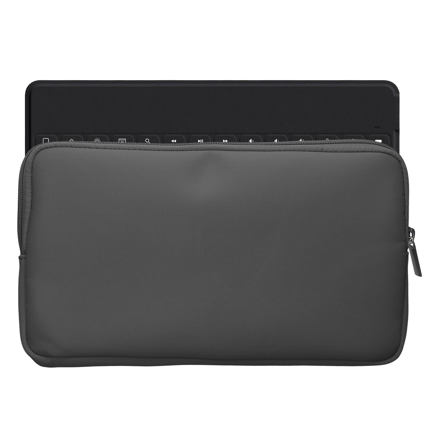 kwmobile Bluetooth Tastatur Cover kompatibel mit Logitech KEYS-TO-GO Hülle - Nylon Schutzhülle für Keyboard - Nylon Tasche mit Zipper - Dunkelgrau Dunkelgrau  