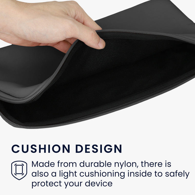 kwmobile Bluetooth Tastatur Cover kompatibel mit Logitech KEYS-TO-GO Hülle - Nylon Schutzhülle für Keyboard - Nylon Tasche mit Zipper - Dunkelgrau
