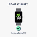 kwmobile Uhrenarmband für Samsung Galaxy Fit 3 Armband Fitnesstracker Band Set Ersatzarmband Smartwatch