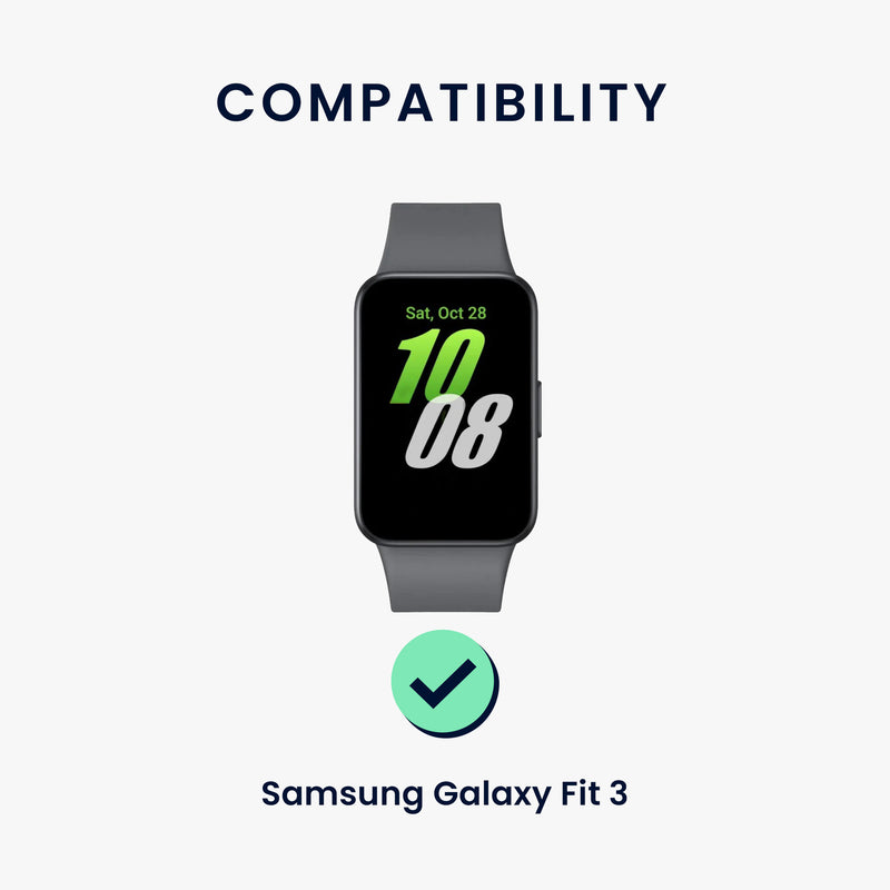 kwmobile Uhrenarmband für Samsung Galaxy Fit 3 Armband Fitnesstracker Band Set Ersatzarmband Smartwatch