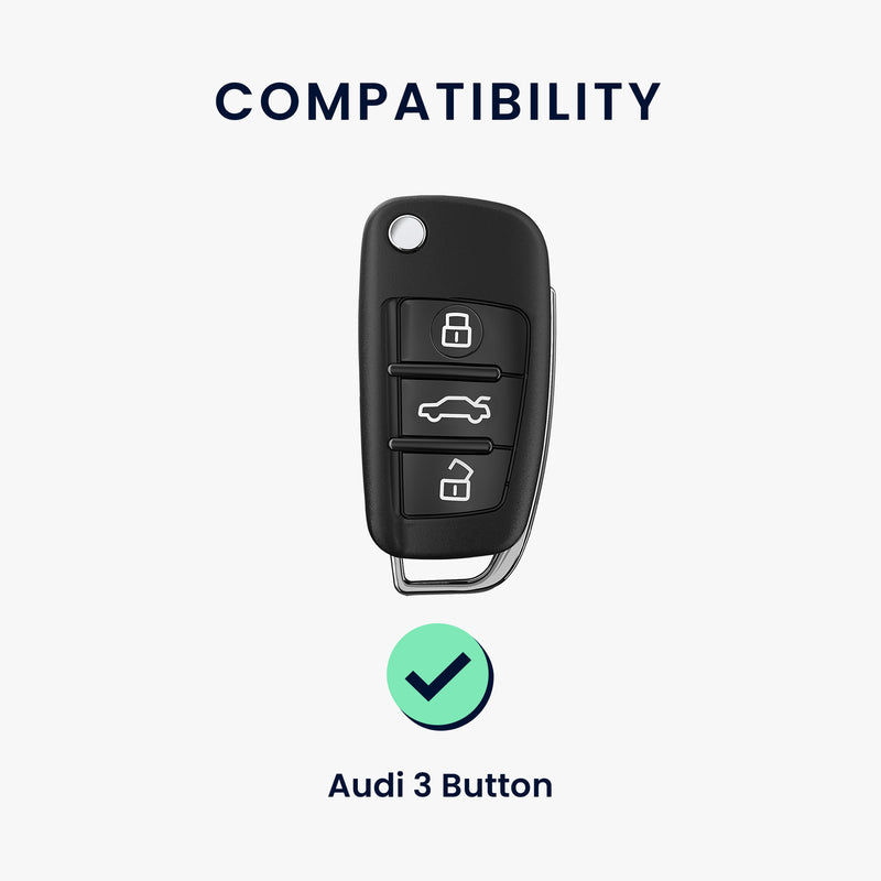 Hülle für Audi 3-Tasten Klappschlüssel