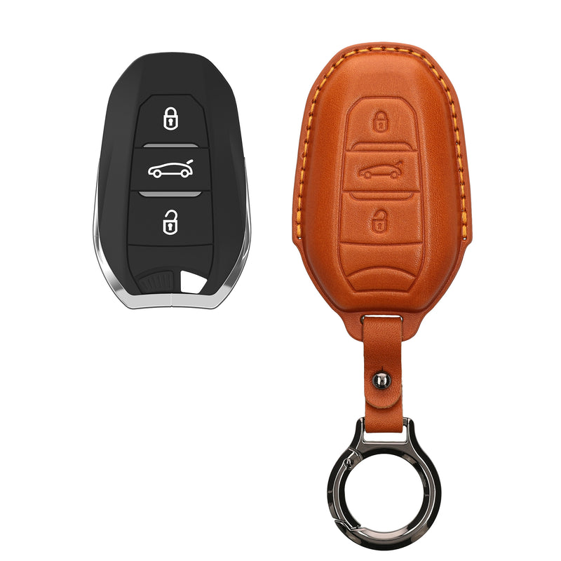 Hülle für Peugeot Citroen 3-Tasten Smartkey Autoschlüssel (nur Keyless Go)