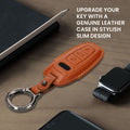 kwmobile Premium Autoschlüssel Schutzhülle kompatibel mit Audi A6 A7 A8 Q7 Q8 3-Tasten Autoschlüssel Keyless Hülle Tasche