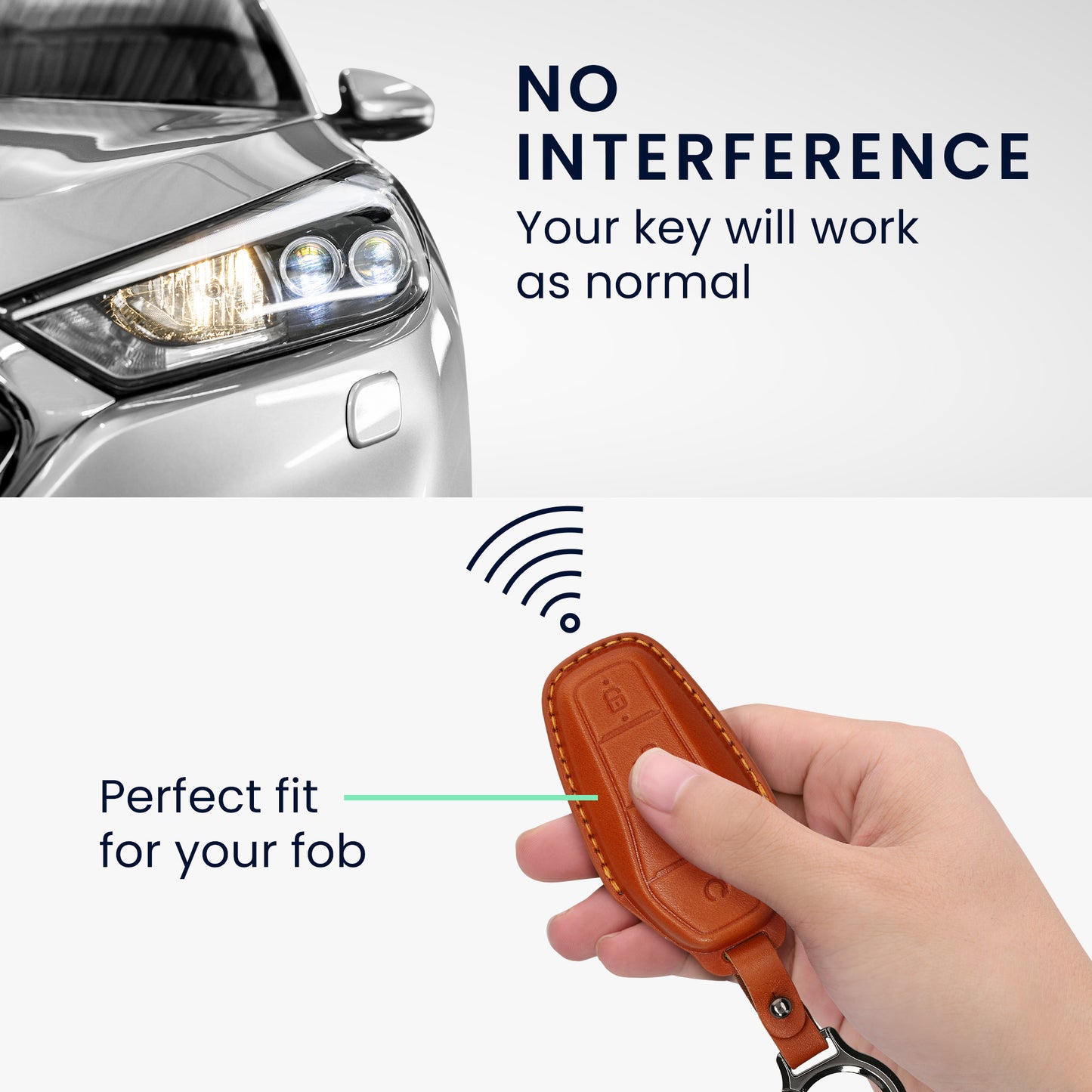 kwmobile Premium Autoschlüssel Schutzhülle kompatibel mit BYD Atto 3 / Sealion / Han / Tang / Dolphin / Seal Hülle - Schlüssel Tasche