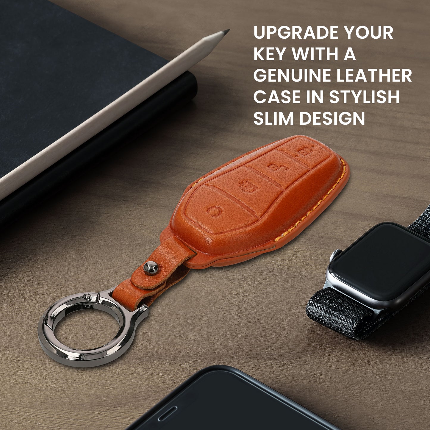 kwmobile Premium Autoschlüssel Schutzhülle kompatibel mit BYD Atto 3 / Sealion / Han / Tang / Dolphin / Seal Hülle - Schlüssel Tasche