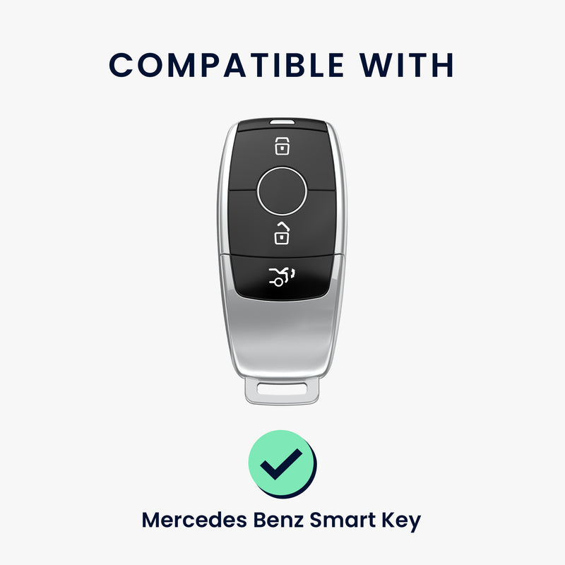 kwmobile Autoschlüssel Hülle kompatibel mit Mercedes Benz Smart Key Autoschlüssel (nur Keyless) - Schlüsselhülle Silikon Cover