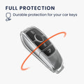 kwmobile Autoschlüssel Hülle kompatibel mit Mercedes Benz Smart Key Autoschlüssel (nur Keyless) - Schlüsselhülle Silikon Cover