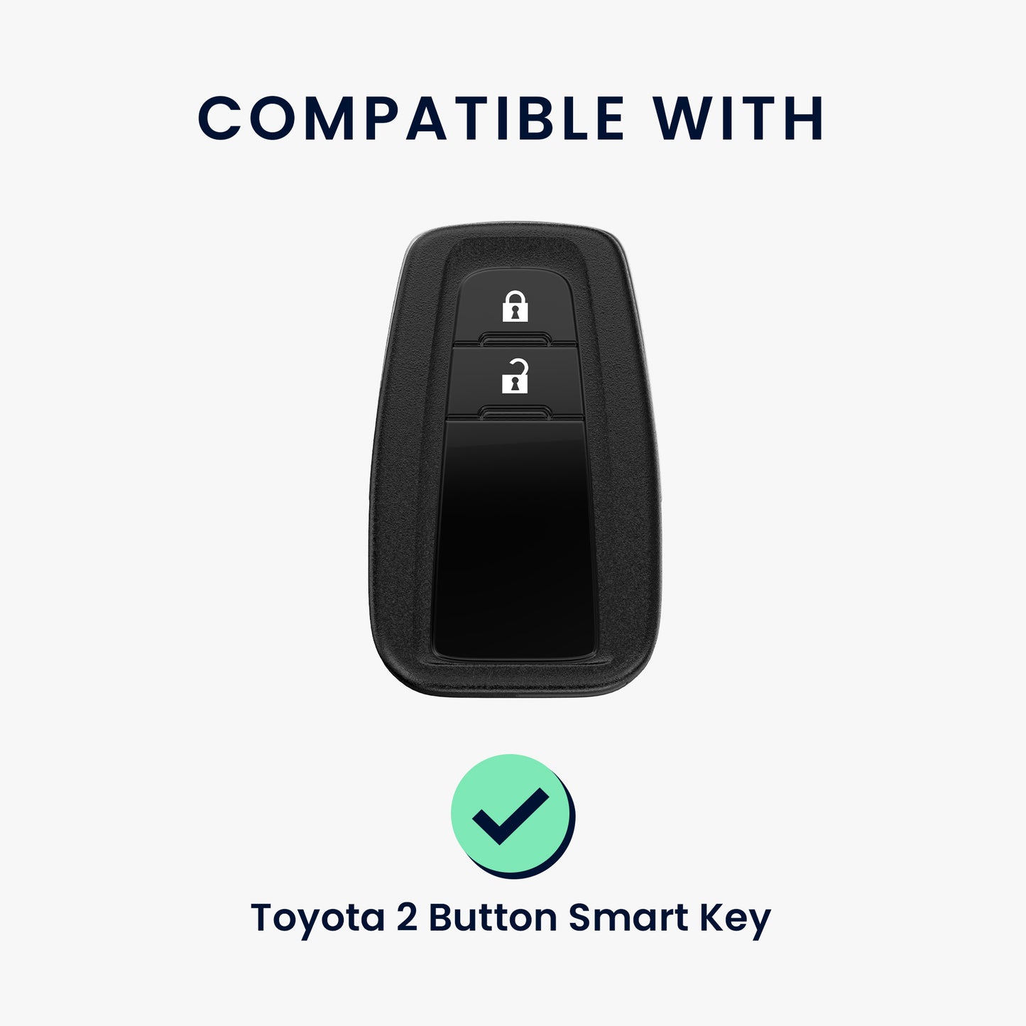 kwmobile Autoschlüssel Hülle kompatibel mit Toyota 2-Tasten Smart Key Autoschlüssel