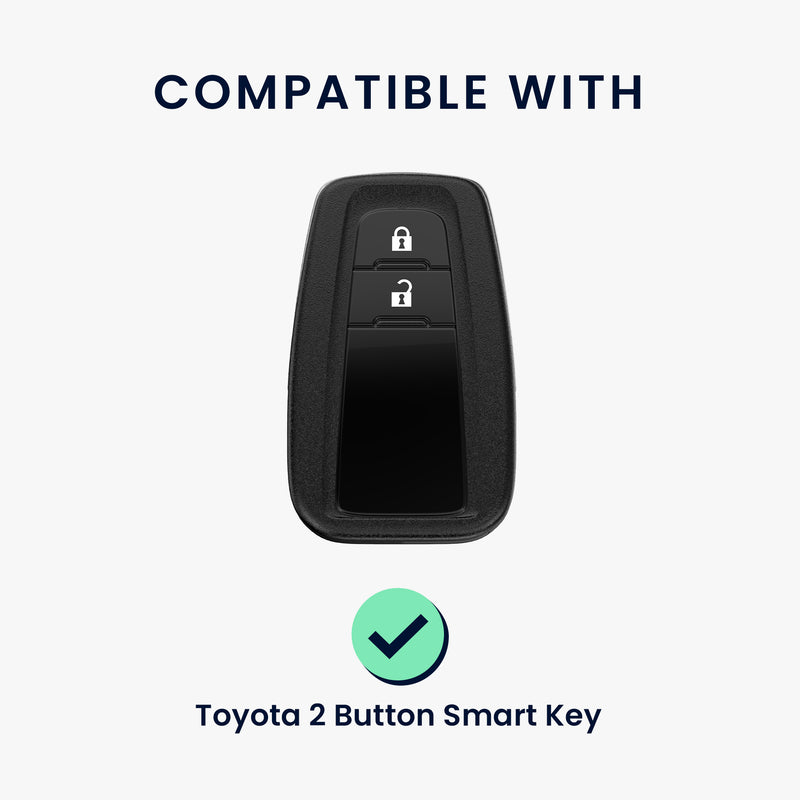 kwmobile Autoschlüssel Hülle kompatibel mit Toyota 2-Tasten Smart Key Autoschlüssel