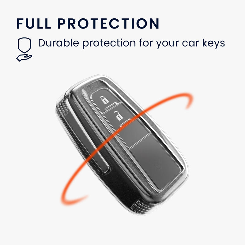 kwmobile Autoschlüssel Hülle kompatibel mit Toyota 2-Tasten Smart Key Autoschlüssel