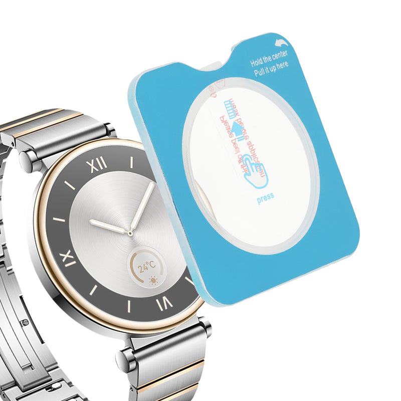 kwmobile Schutzglas kompatibel mit Huawei Watch GT4 41mm Folie - Hart Glas Schutzfolie für Smartwatch - Displayschutz für Fitness Tracker