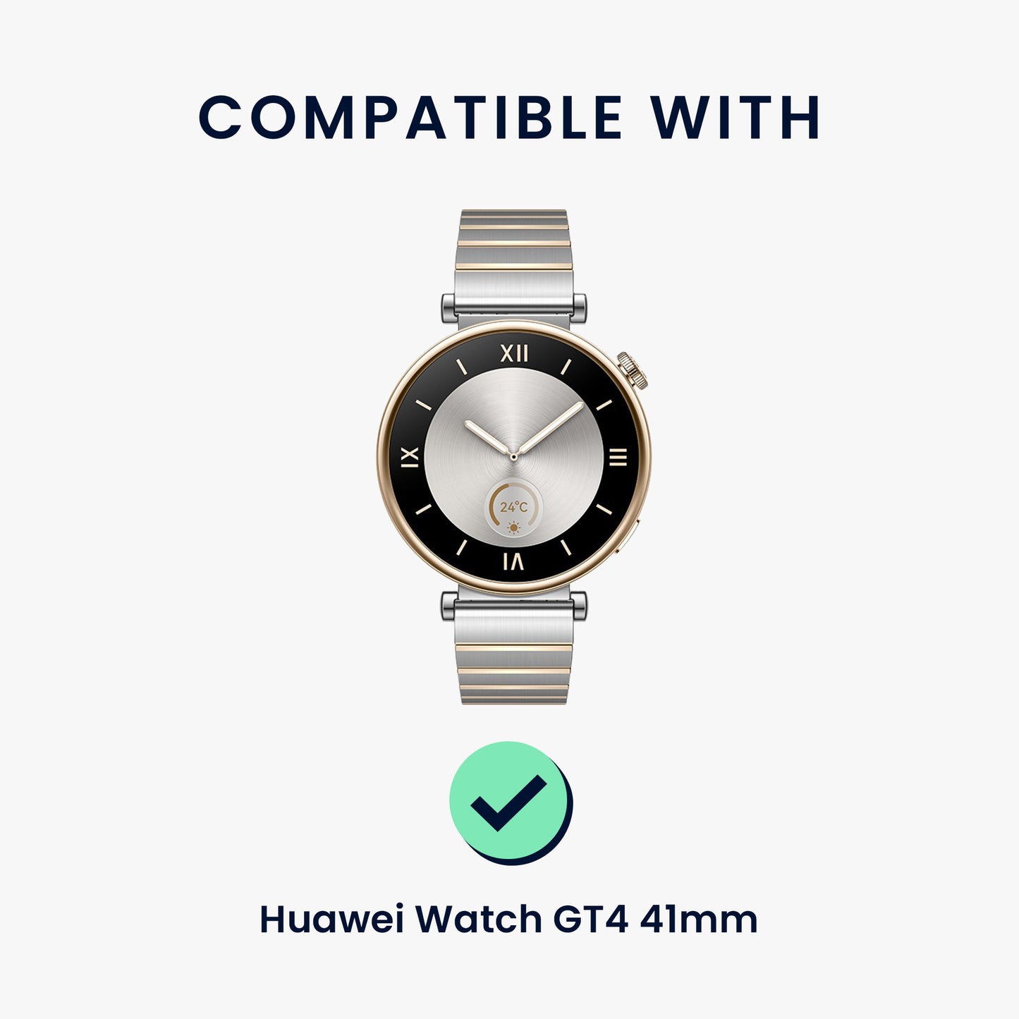 kwmobile Schutzglas kompatibel mit Huawei Watch GT4 41mm Folie - Hart Glas Schutzfolie für Smartwatch - Displayschutz für Fitness Tracker