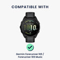 kwmobile Schutzglas kompatibel mit Garmin Forerunner 165 / Forerunner 165 Music Folie Displayschutz für Fitness Tracker