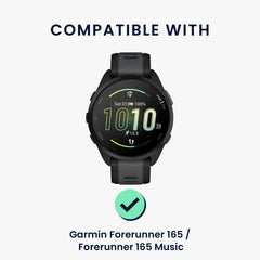 kwmobile Schutzglas kompatibel mit Garmin Forerunner 165 / Forerunner 165 Music Folie Displayschutz für Fitness Tracker