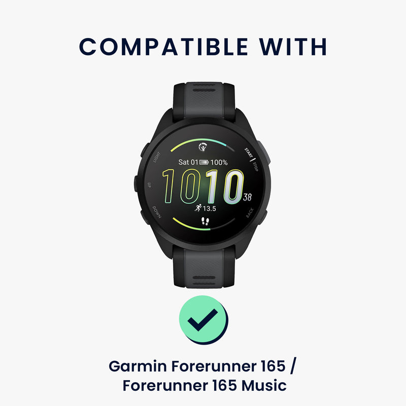 kwmobile Schutzglas kompatibel mit Garmin Forerunner 165 / Forerunner 165 Music Folie Displayschutz für Fitness Tracker