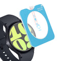 kwmobile Schutzglas kompatibel mit Samsung Galaxy Watch 6 44mm Folie Displayschutz für Fitness Tracker