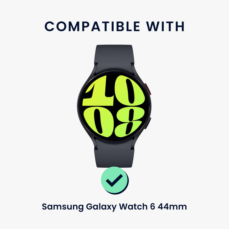 kwmobile Schutzglas kompatibel mit Samsung Galaxy Watch 6 44mm Folie Displayschutz für Fitness Tracker