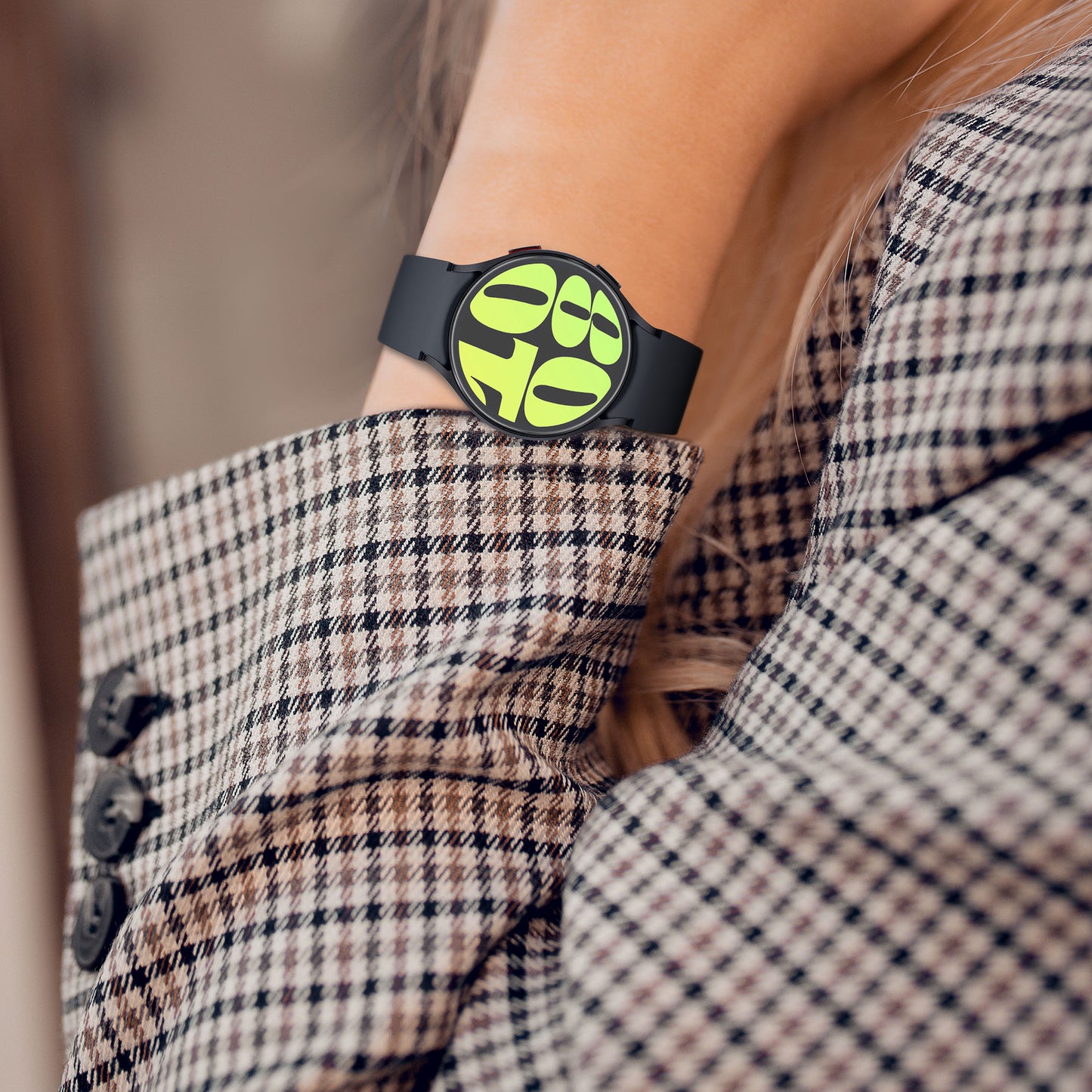 kwmobile Schutzglas kompatibel mit Samsung Galaxy Watch 6 44mm Folie Displayschutz für Fitness Tracker