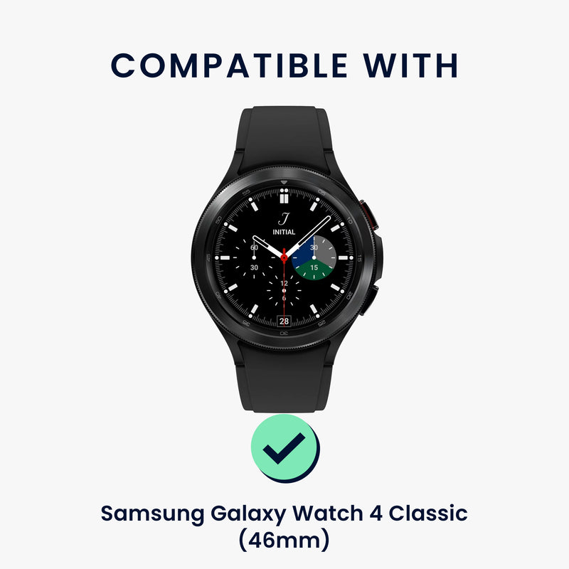 kwmobile Schutzglas kompatibel mit Samsung Galaxy Watch 4 Classic Folie Hart Glas Displayschutz für Fitness Tracker