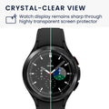 kwmobile Schutzglas kompatibel mit Samsung Galaxy Watch 4 Classic Folie Hart Glas Displayschutz für Fitness Tracker