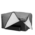 kwmobile Drucker Schützhülle kompatibel mit Epson WorkForce Pro WF-3725DWF / 4725DWF Hülle - Printer Cover aus Leinen - Staubschutzhülle für Drucker - Dunkelgrau Dunkelgrau  