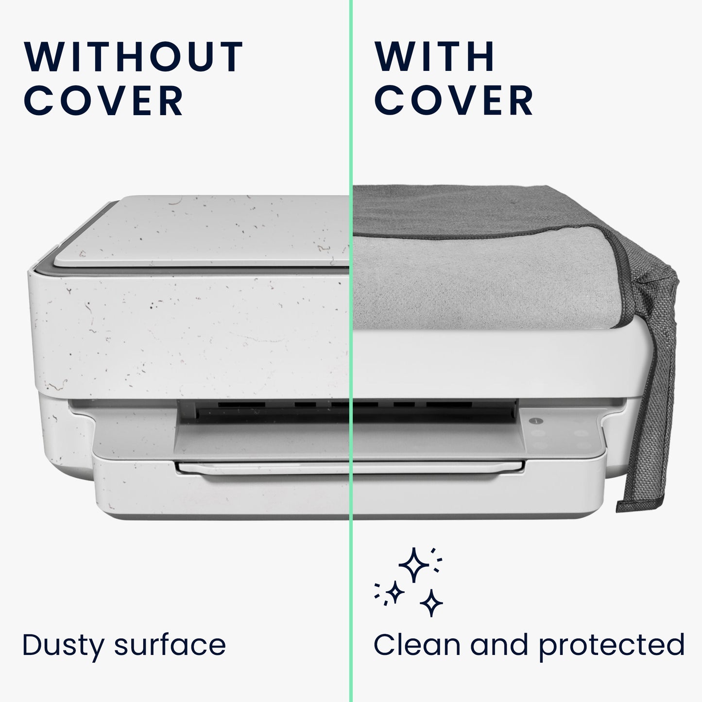 kwmobile Drucker Schützhülle kompatibel mit HP Envy 6020e / Envy 6055e Hülle - Printer Cover aus Staubschutzhülle für Drucker