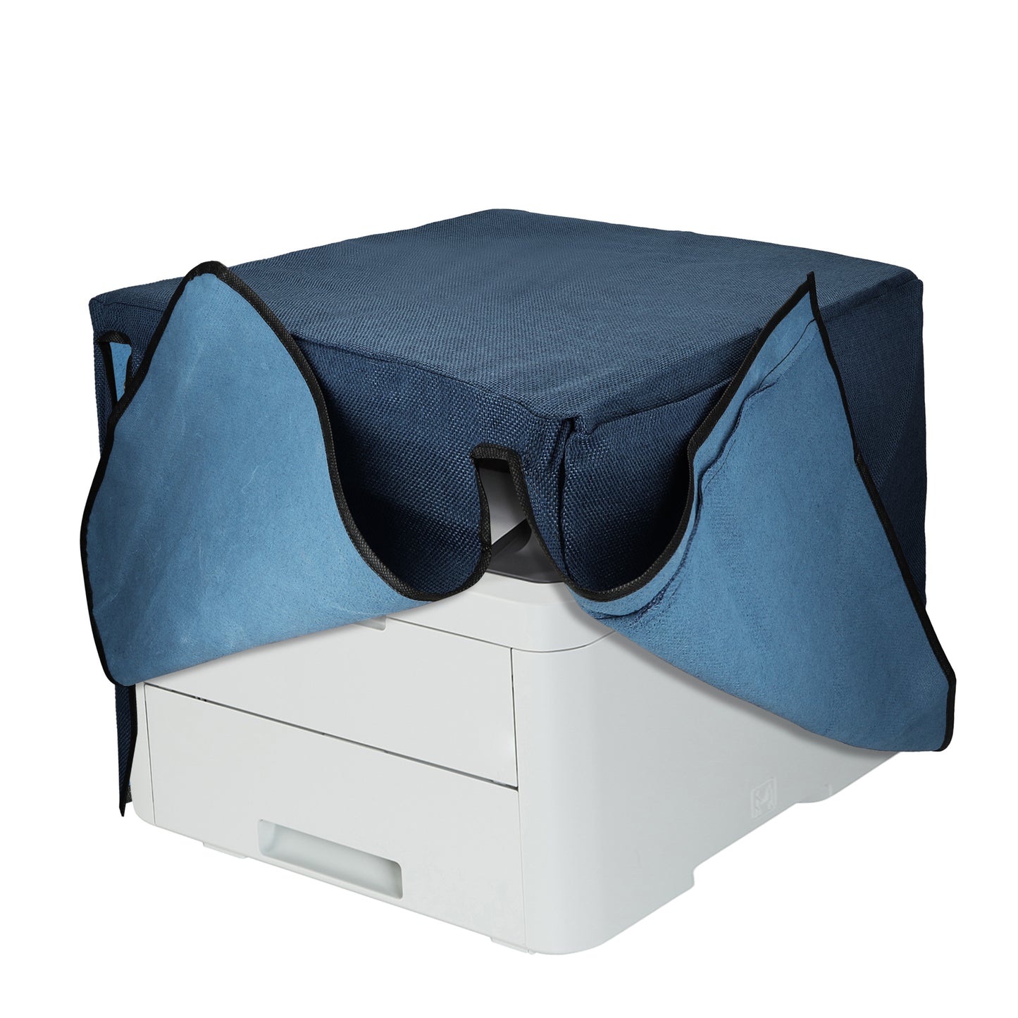 kwmobile Drucker Schützhülle kompatibel mit Brother DCP-L3510CDW / L3710CW / L3730CDN / L3750CDW Hülle - Printer Cover aus Leinen - Staubschutzhülle für Drucker - Blaugrau Blaugrau  
