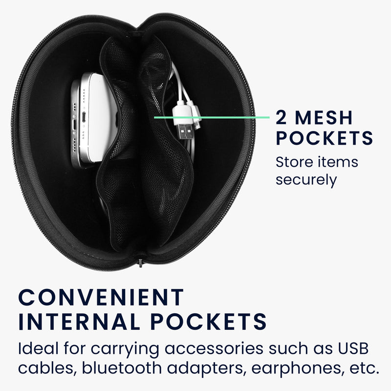 kwmobile Hülle kompatibel mit DOQAUS / H390 / WH-CH520 / WH-CH510 / Evolve 2 75 Tasche - Schutzhülle für Headset mit Innenfächern