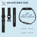 kwmobile Uhrenarmband für 20mm Amazfit Active 2 / 2 Square / Active Edge / Bip 3 / GTS 3 Armband Fitnesstracker Band Set Ersatzarmband Smartwatch