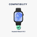 kwmobile Adapter mit 20mm Bandbreite kompatibel mit Huawei Watch Fit 3 / Fit 4 Uhrenarmband - Smartwatch Armband Anschlussadapter Set