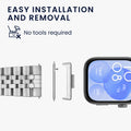 kwmobile Adapter mit 20mm Bandbreite kompatibel mit Huawei Watch Fit 3 / Fit 4 Uhrenarmband - Smartwatch Armband Anschlussadapter Set