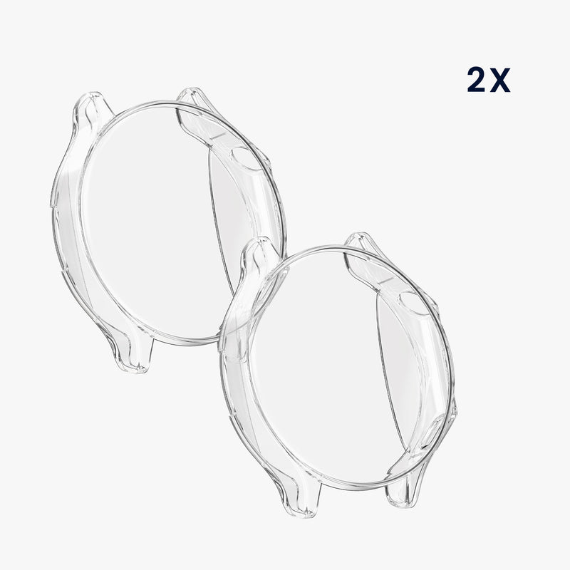 kwmobile Schutzhülle für OnePlus Watch 2 / OPPO Watch X Fullbody Display Cover Set