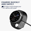 kwmobile USB Kabel Charger kompatibel mit Huawei Amazfit Bip 5 / GTR Mini / Amazfit Active / Active Edge Ladekabel Smart Watch Ersatzkabel Fitnesstracker Aufladekabel