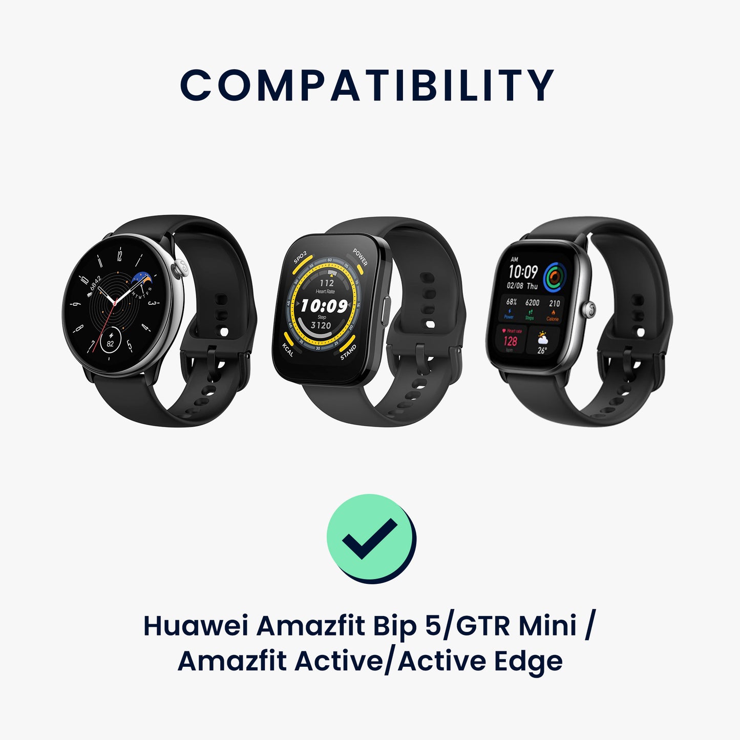 kwmobile USB Kabel Charger kompatibel mit Huawei Amazfit Bip 5 / GTR Mini / Amazfit Active / Active Edge Ladekabel Smart Watch Ersatzkabel Fitnesstracker Aufladekabel