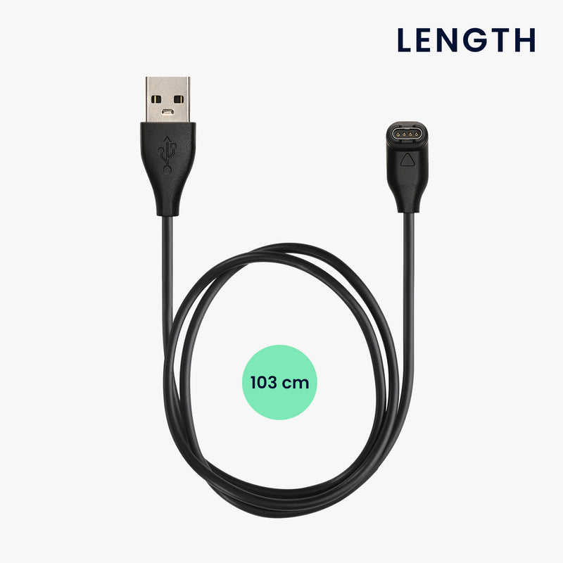 kwmobile USB Kabel Charger kompatibel mit Garmin Fenix 5 / Fenix 6 / Fenix 7 / Forerunner 745 / Tactix Delta Ladekabel - Smart Watch Ersatzkabel - Fitnesstracker Aufladekabel