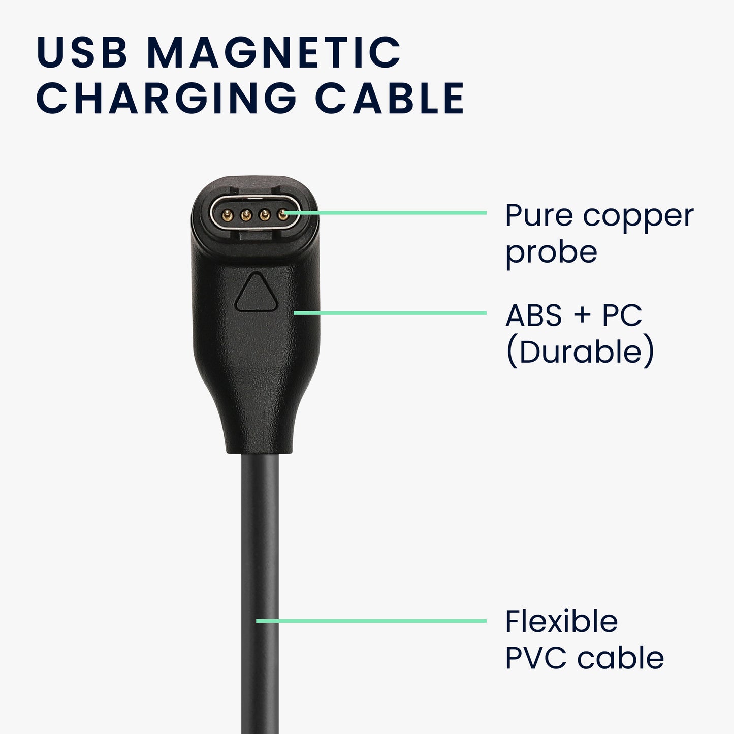 kwmobile USB Kabel Charger kompatibel mit Garmin Fenix 5 / Fenix 6 / Fenix 7 / Forerunner 745 / Tactix Delta Ladekabel - Smart Watch Ersatzkabel - Fitnesstracker Aufladekabel