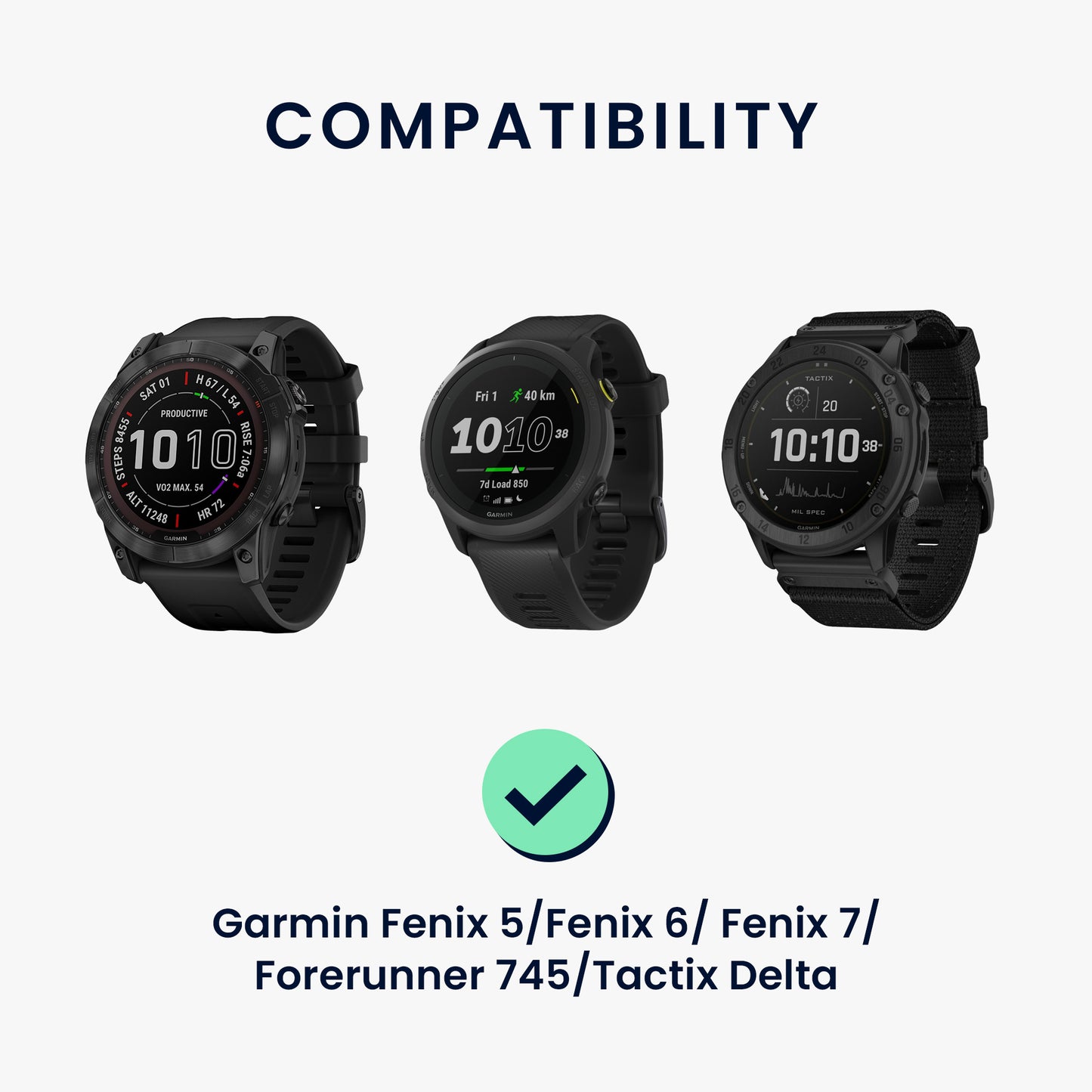 kwmobile USB Kabel Charger kompatibel mit Garmin Fenix 5 / Fenix 6 / Fenix 7 / Forerunner 745 / Tactix Delta Ladekabel - Smart Watch Ersatzkabel - Fitnesstracker Aufladekabel