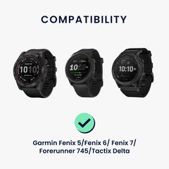 kwmobile USB Kabel Charger kompatibel mit Garmin Fenix 5 / Fenix 6 / Fenix 7 / Forerunner 745 / Tactix Delta Ladekabel