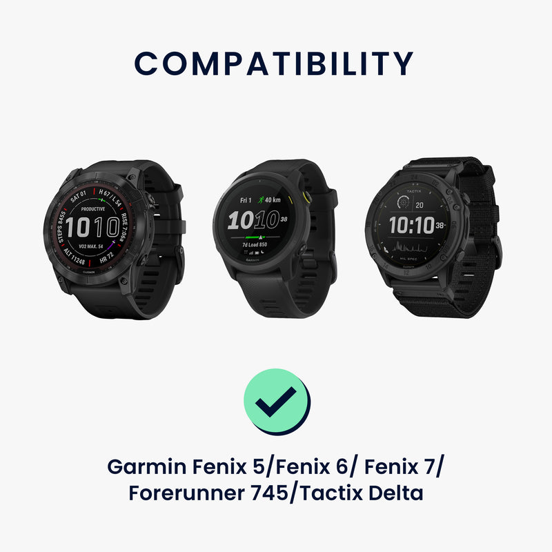 kwmobile USB Kabel Charger kompatibel mit Garmin Fenix 5 / Fenix 6 / Fenix 7 / Forerunner 745 / Tactix Delta Ladekabel - Smart Watch Ersatzkabel - Fitnesstracker Aufladekabel