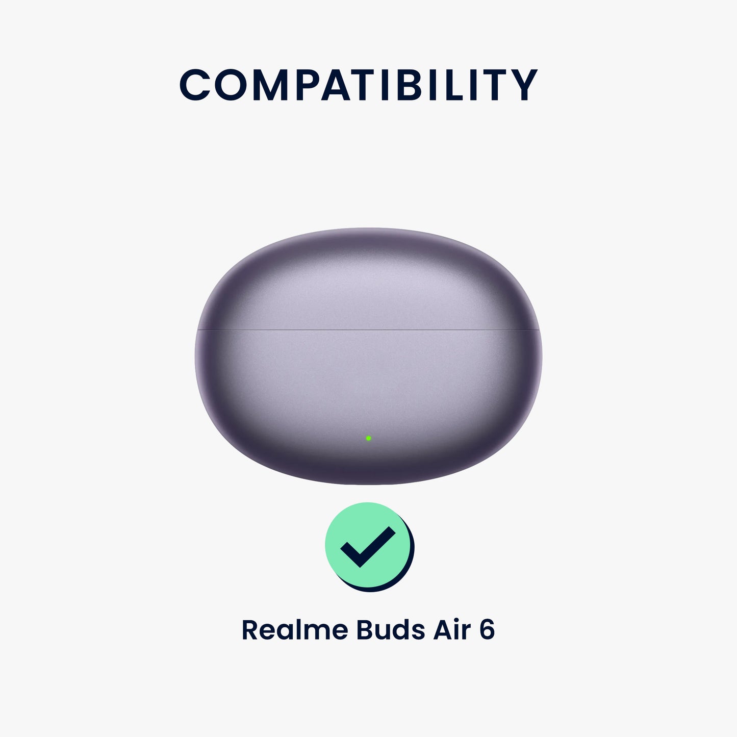 kwmobile Hülle kompatibel mit Realme Buds Air 6 Kopfhörer