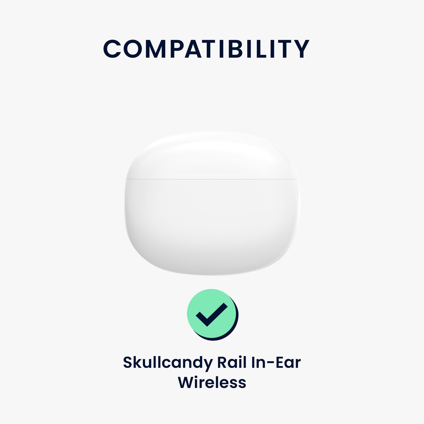 kwmobile Hülle kompatibel mit Skullcandy Rail In-Ear Wireless Kopfhörer