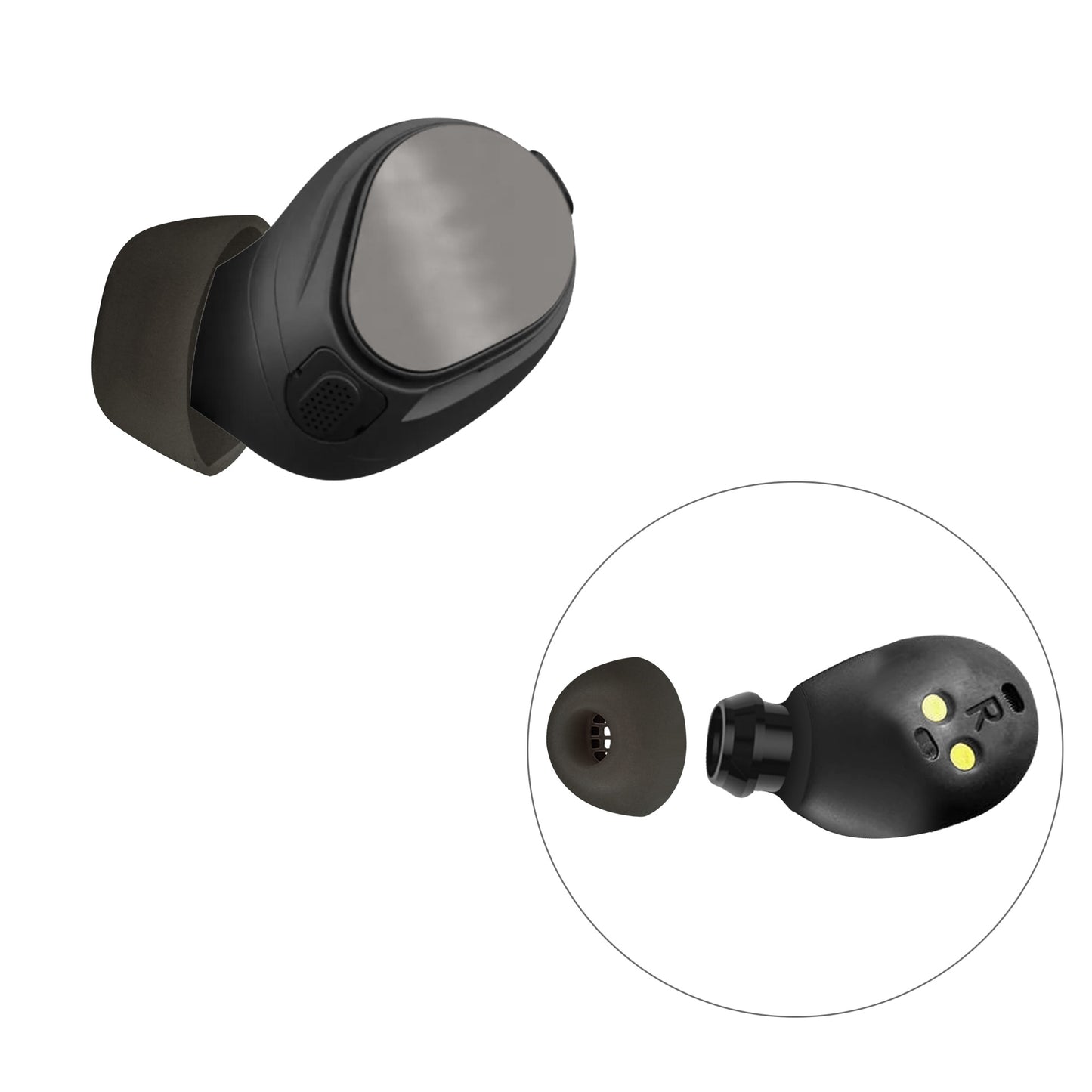 kwmobile Ersatzpolster kompatibel mit Jabra Elite 10 / E10 - 4 Größen - Ersatz Ohrstöpsel In-Ear Kopfhörer - Polster